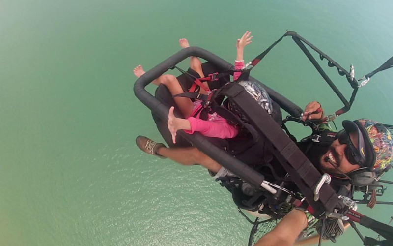 De asas ao seu sonho de voar – voo panorâmico de Paramotor Orla Norte