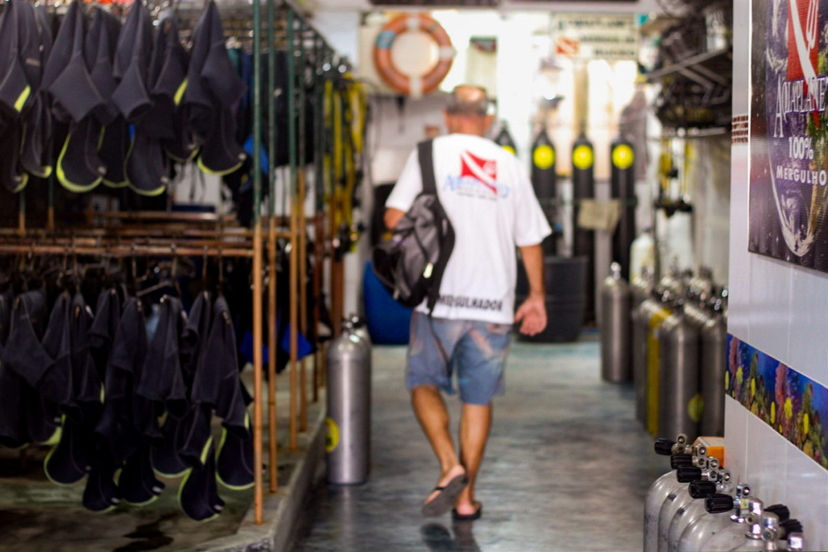 Equipamentos de mergulho na operadora em Porto Seguro