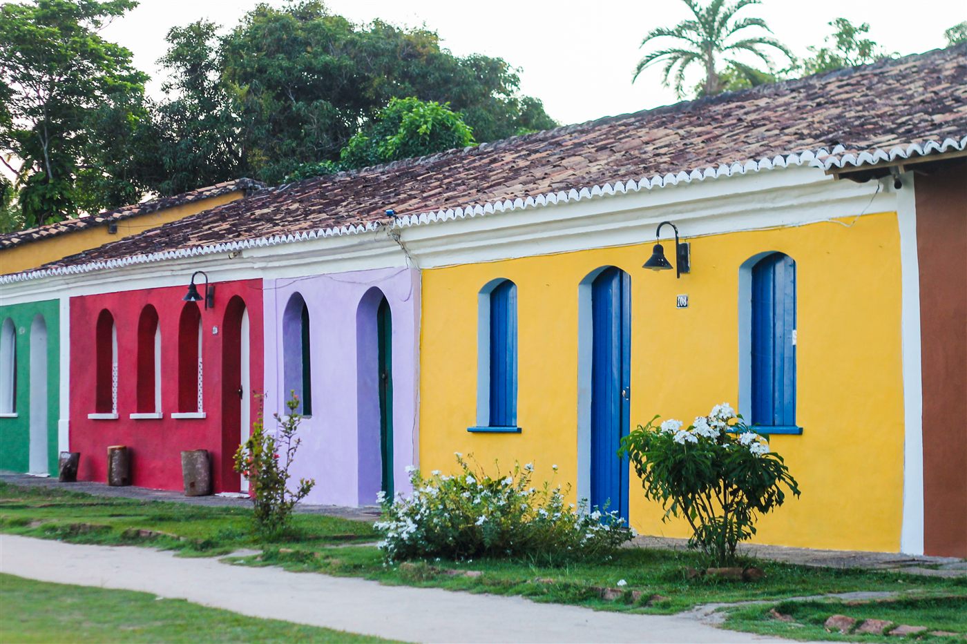 Casinhas coloridas da Cidade Histórica de Porto Seguro